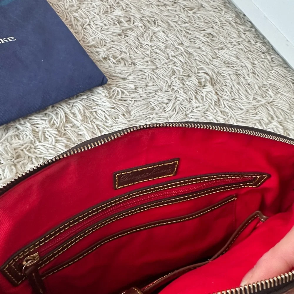 Dooney & Bourke Brown Leather Handbag - Picture 4 of 6